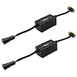 Alla Lighting H11 H8 H9 Directly Plug-N-Play Anti Flicking Warning Error Decoder Canceller Capacitor LED Headlight Kit Harness (H11 (H8 H9))
