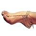 Yozone Tassel Barefoot Sandals Foot Jewelry Beach Wedding Dancing Ankle Bracelet Pack of 2