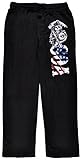 Sons of Anarchy Men's Reaper USA Flag Pajama Pants (Large, Black)