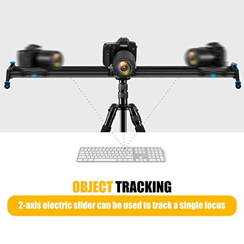 GVM Motorized Camera Sliders Track Dolly with Time Lapse Tracking and