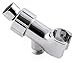 ShowerMaxx | Shower Head Holder in Polished Chrome Finish | Mount for Handheld Showerheads | Arm Bracket with Swivel Ball Connector | Adjustable Universal 1/2 in Male Female Shower Heads Wall Mount