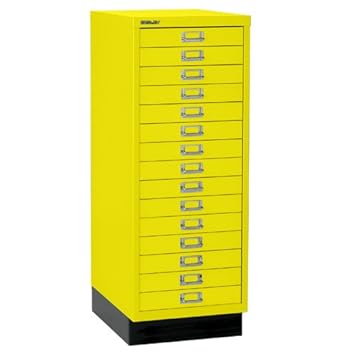 Bisley Canary Yellow A3 Multidrawer 15 Drawer H 940mm 118 Bp9