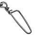 Dr.Fish Ball Bearing Swivels with Snap, Snap Swivels Fishing Tackle Stainless Saltwater & Freshwater Coast Lock Fishing Clips Terminal Tackle Line Lure Leader Connector Accesories