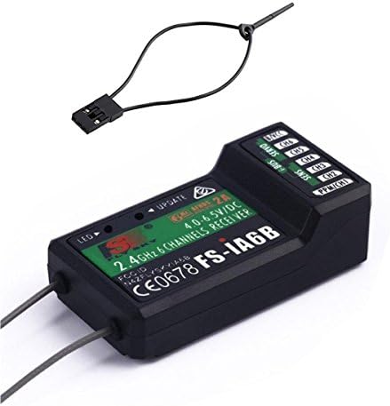 Tmalltide Flysky FS-iA6B 2.4G 6CH RC Receiver for FS-i4 i6 i10 RC Transmitter