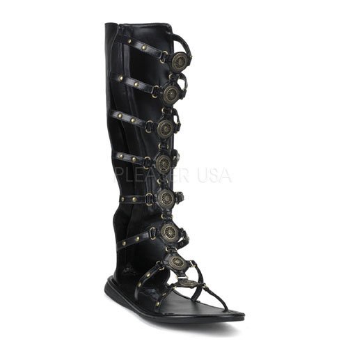 Funtasma by Pleaser Men's Halloween Roman-15 Boot,Black,L