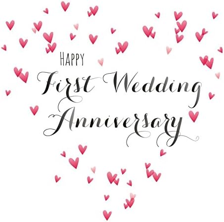 Amazon Com Claire Giles Quill Happy First Wedding Anniversary