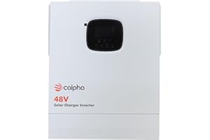 LAB1ST Calpha 5000W Sine Wave Off-Grid Inverter 48VDC to 120VAC, Peak Power 10000W for 48V Lithium/Lead-Acid Batteries with 80A MPPT Solar Controller Perfect for Family Emergencies, RV Camping and Truck.