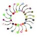 20pcs lot Tragus Balls Ball Eyebrow Rings Stainless Steel Barbell Curved Bars