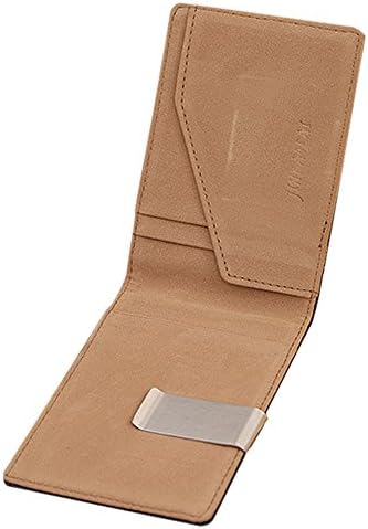 BROWN Money Clips Iclip wallet, I clip wallet 2016 High Quality Guarantee Gold Brand Mens pu Leather Magic Credit Card ID Holder Money Clip Wallet 1 Pcs
