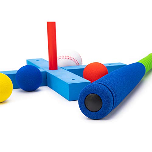 CeleMoon 21 Inch [Kids TBall Set Toy] Kids Foam TBall Baseball Set