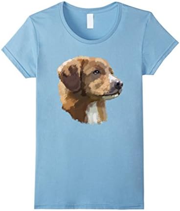 Women's Nova Scotia Duck Tolling Retriever Dog T Shirt I Love Toller Small Baby Blue