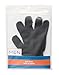 All About Men Bath and Shower Exfoliating Gloves, Black
