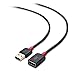 Cable Matters 2-Pack Long USB Extension Cable - 10ft, Male to Female USB Extender Cable, USB2.0 Extension Cord, 480Mbps, Black