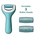 Amopé Pedi Perfect Wet & Dry Electronic Foot File, Waterproof, Rechargeable, Cordless, Dual Speed With 3 refills and Cosmetic bag