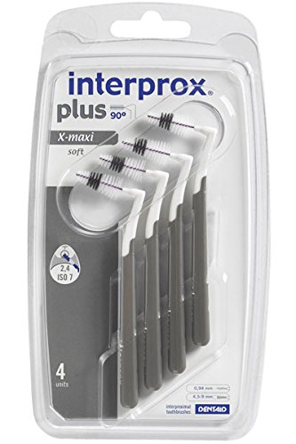 Interprox Plus X-maxi interdental brushes, grey (3 x packs of 4 brushes each)