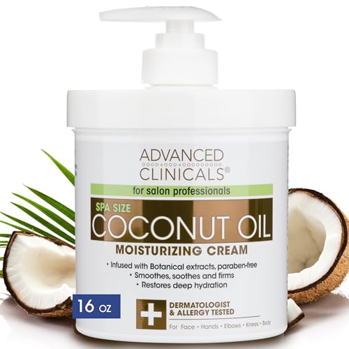 Advanced Clinicals Coconut Body Lotion Moisturizing Cream & Face Lotion