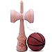Basketball Brown & Black Rubberized Kendama And Extra String