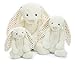 Jellycat Bashful Cream Dot Bunny, Large, 15 inches