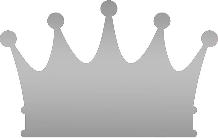 Amazon Nbfu Decals クラウンシルエット Metallic Silver メタリックシルバー 2個セット プレミアム 防水ビニールデカール ラップトップ用ステッカー 電話アクセサリー ヘルメット 車の窓のバンパー マグ 塊茎 カップ ドア 壁飾り 車 バイク 車 バイク