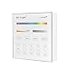 LIGHTEU, Battery Powered B4 4-Zone RGB+CCT Smart Panel RF Controller for LED Strip Light Lamp Bulb(FUTB4)