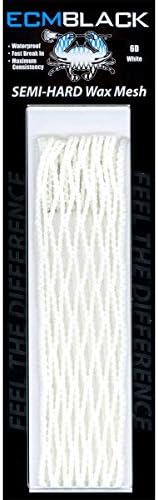 East Coast Dyes Lacrosse Mesh ECM Black Mesh White
