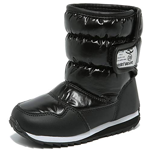 HOBIBEAR Kids Snow Boots - Waterproof Mid-Calf Winter Boots With Faux Fur Lining, Non-Slip Sole, Toddler To Big Kid Sizes - View #6