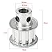 uxcell Aluminum 10 Teeth 6.35mm Bore 5.08mm Pitch Timing Belt Pulley for 10mm Belt
