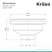 KRAUS Stainless Steel Versi Drain Assembly with FlipCap, ST-4