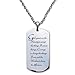 Serenity Prayer Stainless Steel Designer Dog Tag Necklace