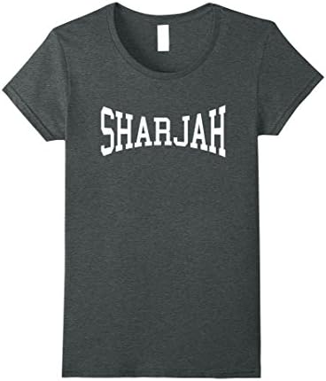 Womens SHARJAH Arch T-Shirt Athletic Sports Gym Tee XL Dark Heather
