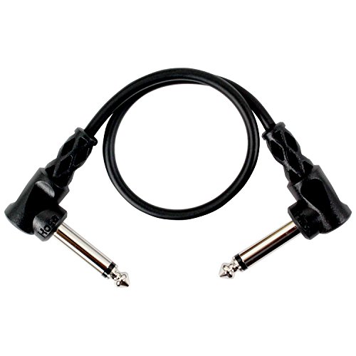 Hosa CFS-112 Molded Right-Angle to Molded Right-Angle Guitar Patch Cable, 1 foot
