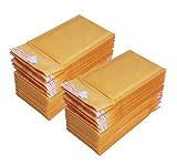 iMBAPrice #000 4 X 8 Kraft Bubble Mailers Padded Envelopes, Total 50 Envelope
