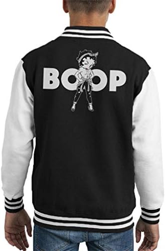 Betty Boop Light Text Kid's Varsity Jacket