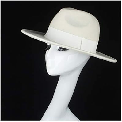 white wide brim fedora hat