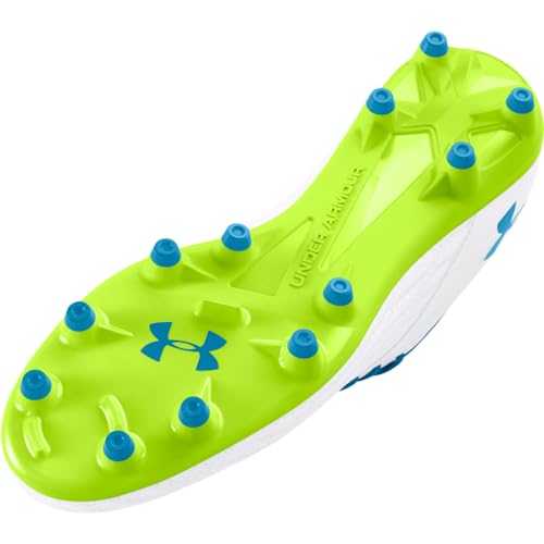 UNDER ARMOUR BOYS’ MAGNETICO SELECT 3.0 JR, (102) WHITE/HIGH-VIS YELLOW/CAPRI, 1.5, US
