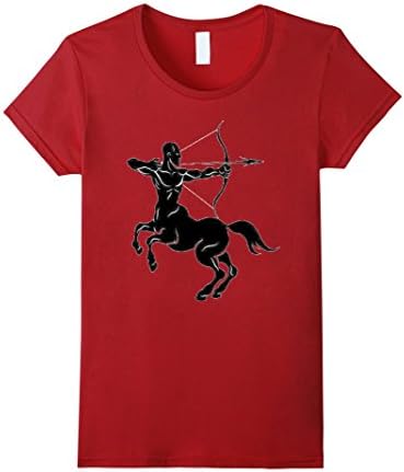 Womens Sagittarius T-Shirt Large Cranberry