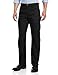Dickies Men's Slim Straight Fit Light weight 5-pocket Twill Pant, Black, 34X32