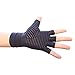 LTXB Copper Fingerless Compression Gloves - Copper Arthritis Gloves & Carpal Tunnel Pain Relief Compression Support for Joint Pain (M)