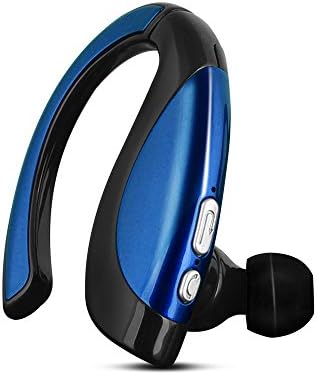 WISZEN Wireless Bluetooth In-Ear Headset, Bluetooth In-Ear Ear hook Headset with Built-in Microphone Able to Make/Answer Calls Hands-Free, Touch Controls, Noise Cancellation Headphone (Blue)