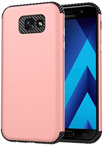 Galaxy A7 2017 Case, ARRYNN Slim Fit[Lightweight]Anti-Scratch Shockproof Dual layer Protective Bumper Case for Samsung Galaxy A7 2017(Rosegold)
