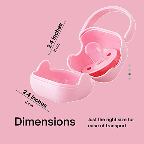 purifyou Pacifier Case & Nipple Shield Case Set of 3, DishwasherSafe, Lightweight & Portable