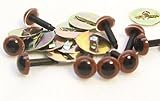 Sassy Bears 6mm Chestnut Brown Safety Eyes for Bear, Doll, Puppet, Plush Animal and Craft - 10 Pairs