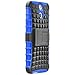 Fosmon [RUGGED] HTC One (E8) 2014 Case - HYBO-RAGGED Heavy Duty Hybrid Protective Cover with Kickstand (Blue / Black)