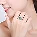 Merthus Womens 925 Sterling Silver Created Emerald Celtic Knot Ring