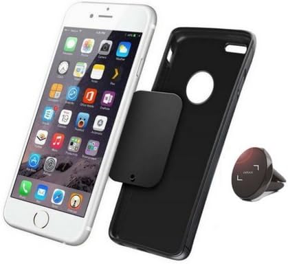 Car Phone Mount, Zaloot Universal Magnetic Phone Holder (Air Vent) Hands-Free Vertical or Horizontal Smartphone Holder | Portable, Wireless | iPhone, Samsung, HTC, Google | Black