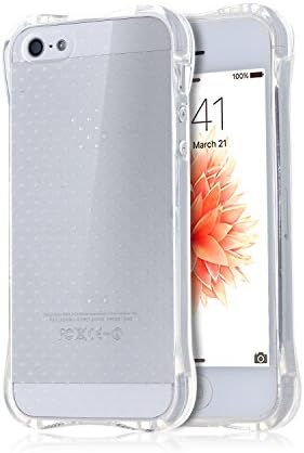 iPhone SE Case By Kreeza, Ultra Clear, Transparent, Stylish Body, Anti Scratch Camera Protection, Extra Protective Layers At Every Corner, Sturdy Case Body, For Apple iPhone SE 2016 &amp; iPhone 5S 5