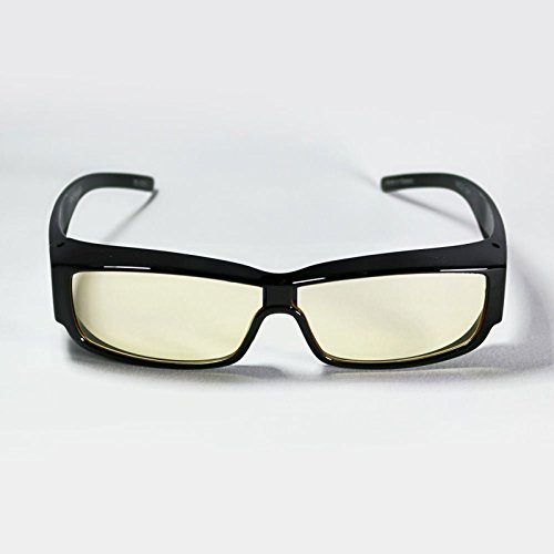HornetTek YEL301 Computer & Gaming Glasses with Blue Light Protection & UV Filter Eyewear Light Weight Frame Crystal Lens