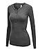 Ollie Arnes Women's Solid Long Sleeve Thermal Underwear Tops