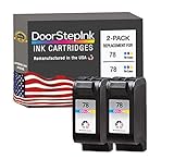 DoorStepInk Remanufactured in The USA Ink Cartridge Replacements for HP 78 (Color C6578AN) 2 Cartridges for Printers HP Color Copier 180, 190, 280, 290; DeskJet 1180C, 1220C, 1220C/PS