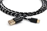 9to5Cables USB 2.0 Micro (A Male to Micro B Cable) Charger Sync Cable (3 FT) - with High Quality Nylon Fiber Cloth Jacket for Extra Durability